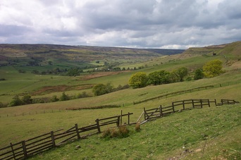 Photograph of Rosedale in Yorkshire. 