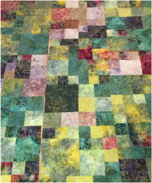 Photo of patchwork quilticture