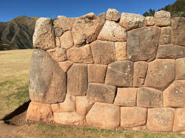 Photo of Inca ruins at Chinchero. 